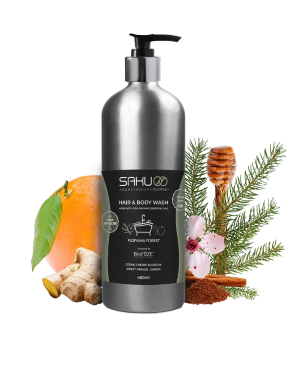 Saku Hair and Body Wash - 100% Pure Organic Essential Oils